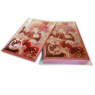 PVC 하드 플라스틱 톱 로더 거래 카드 보호기 양면 투명