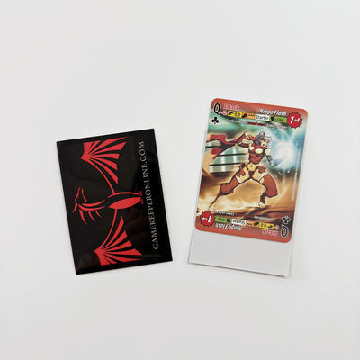 반짝이는 매트 게임 사용자 지정 카드 보호 수갑 50 / 60 / 100pcs 각 패키지