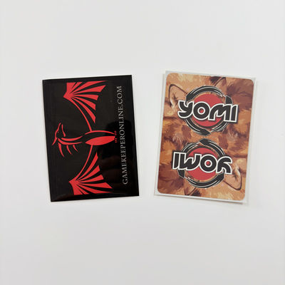 반짝이는 매트 게임 사용자 지정 카드 보호 수갑 50 / 60 / 100pcs 각 패키지