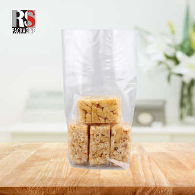 12x8x25cm 플라스틱 평면 바닥 음식 가방 팝콘 맑은 또는 사용자 지정 색상