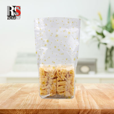 12x8x25cm 플라스틱 평면 바닥 음식 가방 팝콘 맑은 또는 사용자 지정 색상