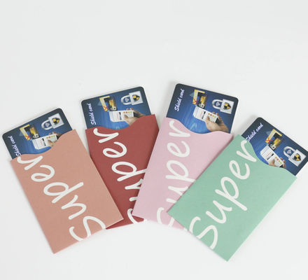 소매 RFID 카드 장갑 휴대용 반 도난 브러쉬 ID 카드 보유자