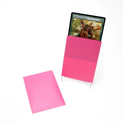 100pcs \ 패키지 내구성 맞춤형 쿼크 패턴 홀로그래픽 카드 카드용 플라스틱 수갑