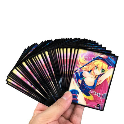 맞춤형 크기 빨간색 검은색 2색 게임 카드 수갑 Mtg Yu-Gi-Oh TCG 카드 맞춤형 로고 및 패턴 유형