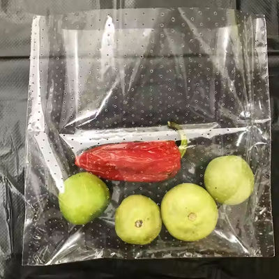 야채 과일용 미세 천공 HDPE 투명 폴리 비닐 봉투