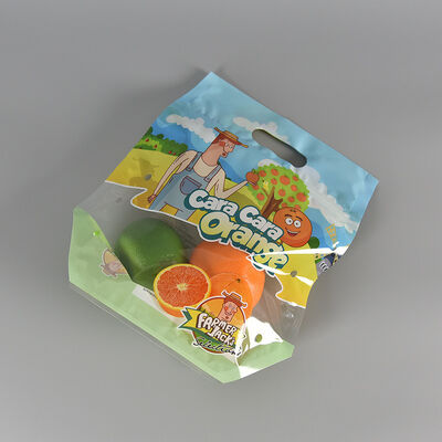 맞춤형 디자인 식품 등급 플라스틱 김서림 방지 파우치 투명 신선 야채 과일 보관 포장 백 지퍼 손잡이