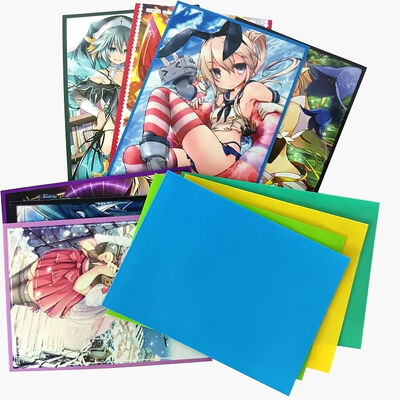 텍스처 광택 맞춤 무광 게임 카드 슬리브 정교한 인쇄 트레이딩 카드 슬리브