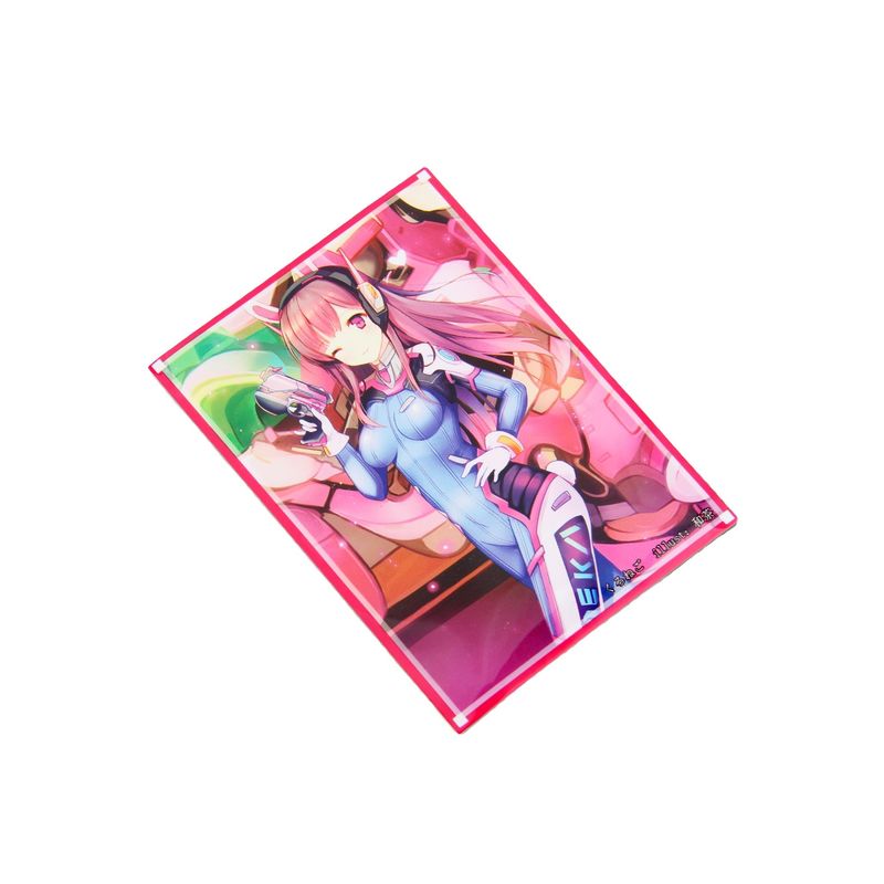 66x91 트레이딩 스포츠 카드 수갑 인쇄 된 색상 선물 PP TCG 하드 카드 보호기