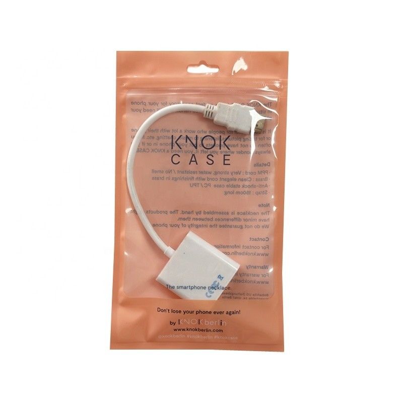 와이어 라인 패키지 맑은 서 서 Zipper 가방 수분 방지 USB 케이블 포장