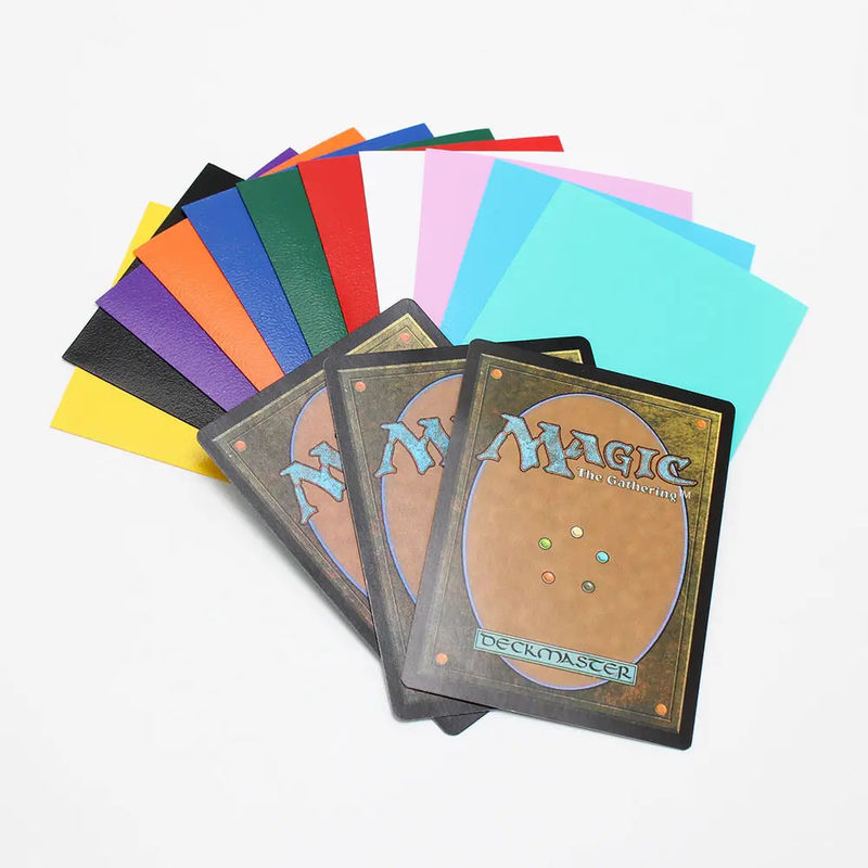 컬러 매트 카드 수면 16색 일관성 절단 Mtg TCG CCG 유기오 PP 재료 사진 카드