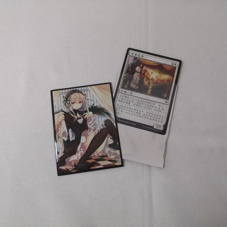 개인 맞춤 인쇄 애니메이션 카드 보호 슬리브 카드 게임 액세서리 맞춤 아트 카드 슬리브